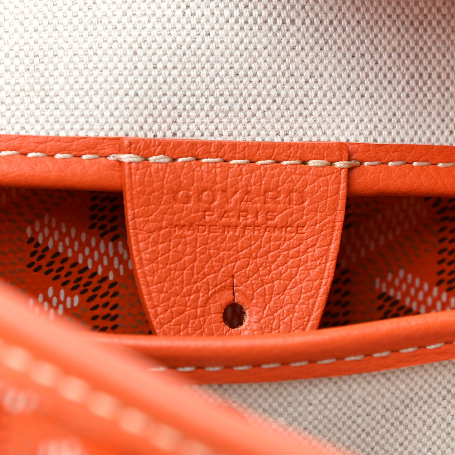 Goyard Goyardine Artois PM Orange 6 of 9