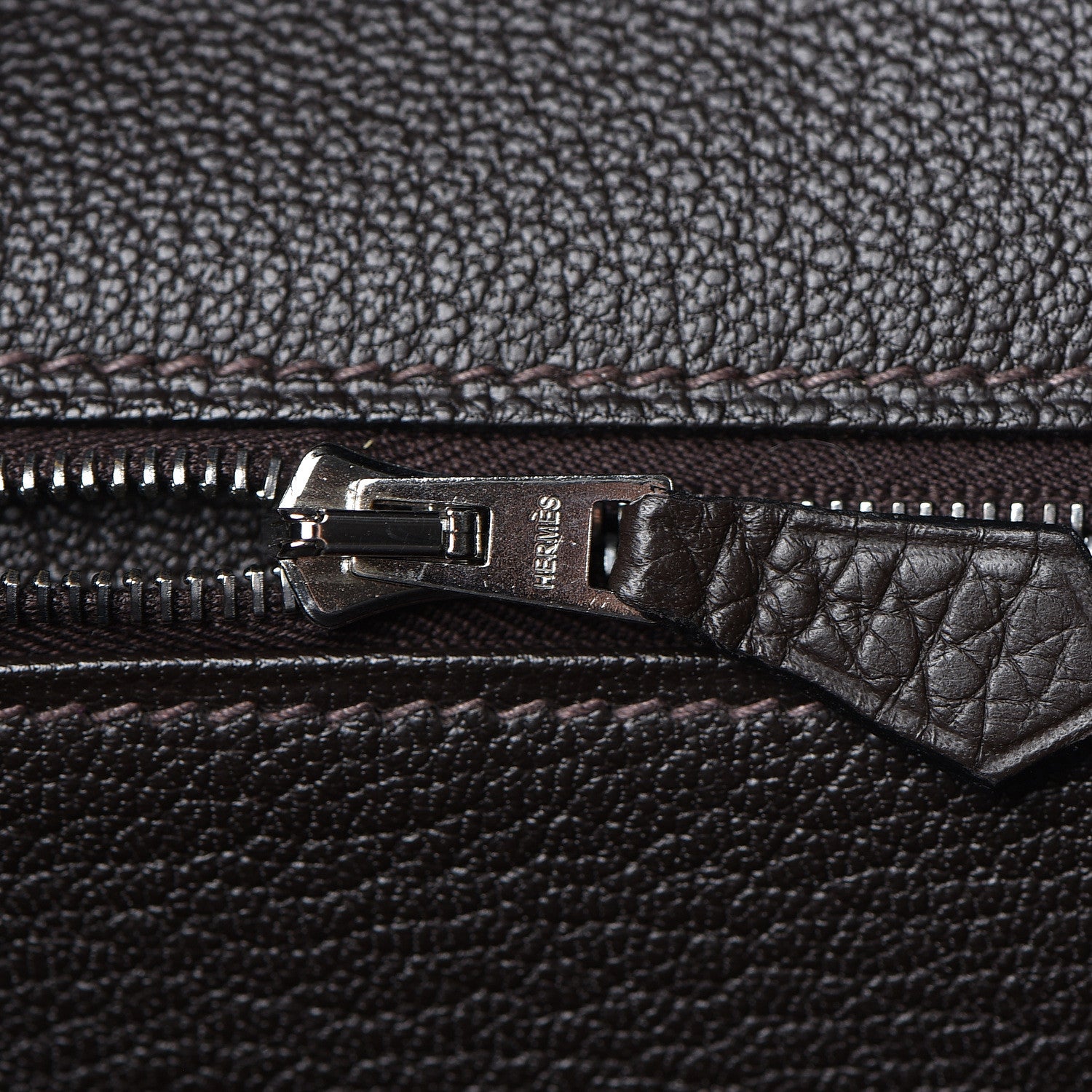 Hermes Toile Togo Birkin 40 Chocolate 15 of 37