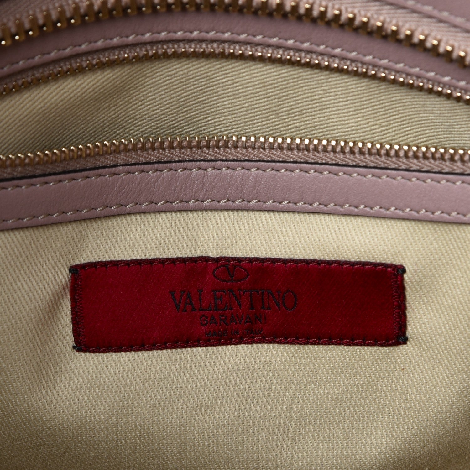Valentino Garavani Vitello Rockstud Double Handle Tote Poudre 7 of 10