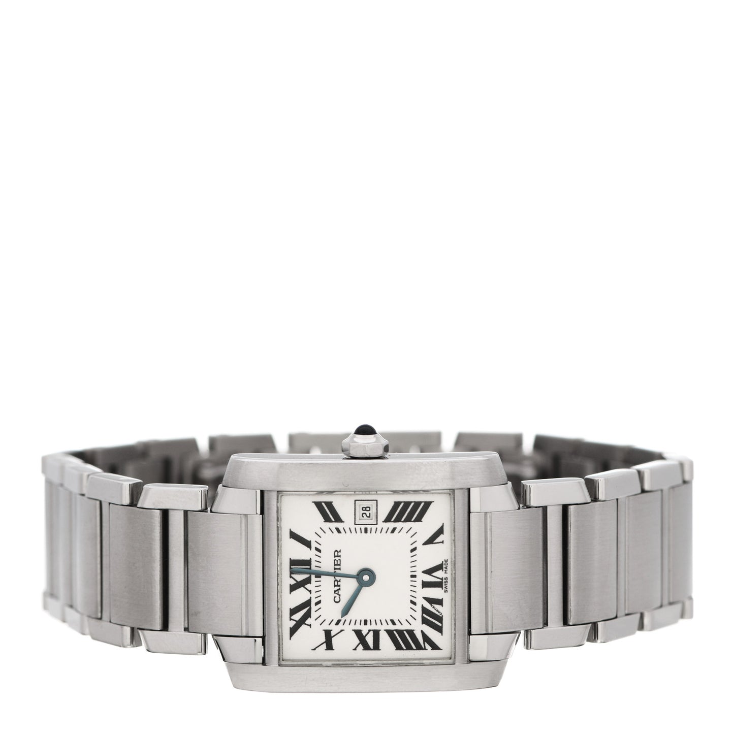 Stainless Steel 25mm Tank Francaise Quartz Watch