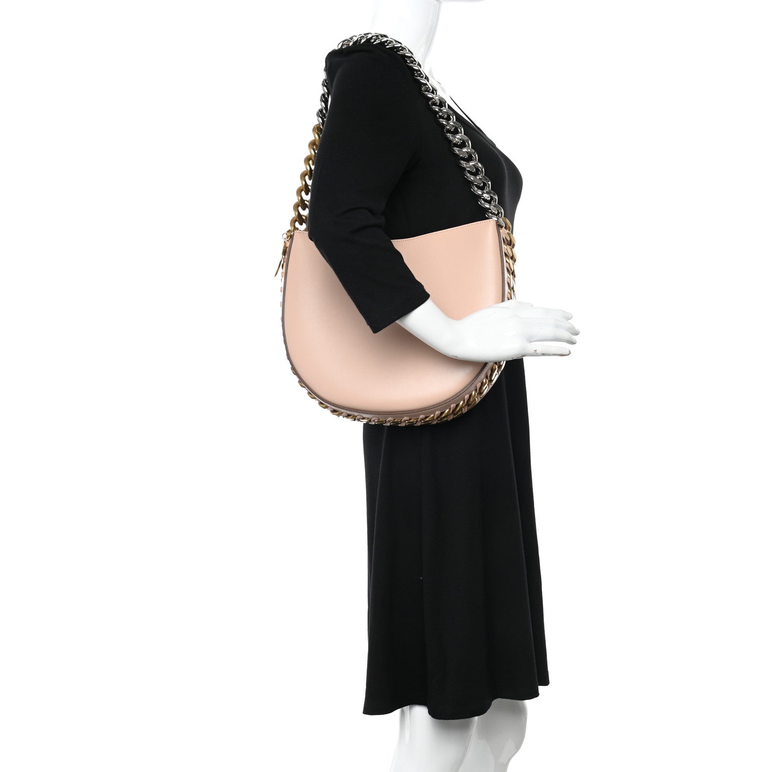 Stella McCartney Eco Alter Nappa Medium Frayme Shoulder Bag Blush 2 of 9