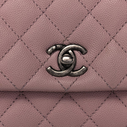 Chanel Caviar Quilted Mini Coco Handle Flap Pink 8 of 14