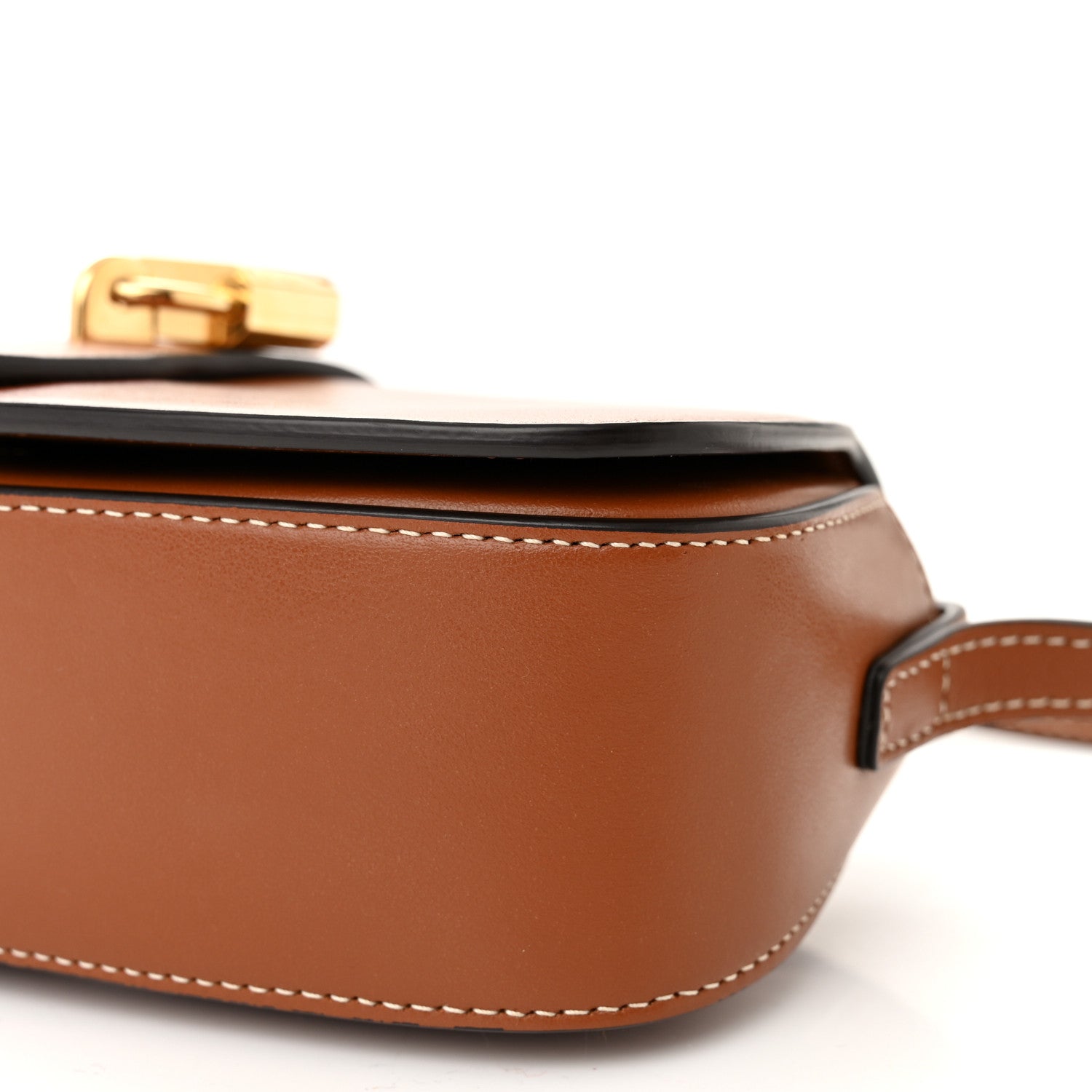 Celine Smooth Calfskin Tabou Clutch On Strap Tan 9 of 10