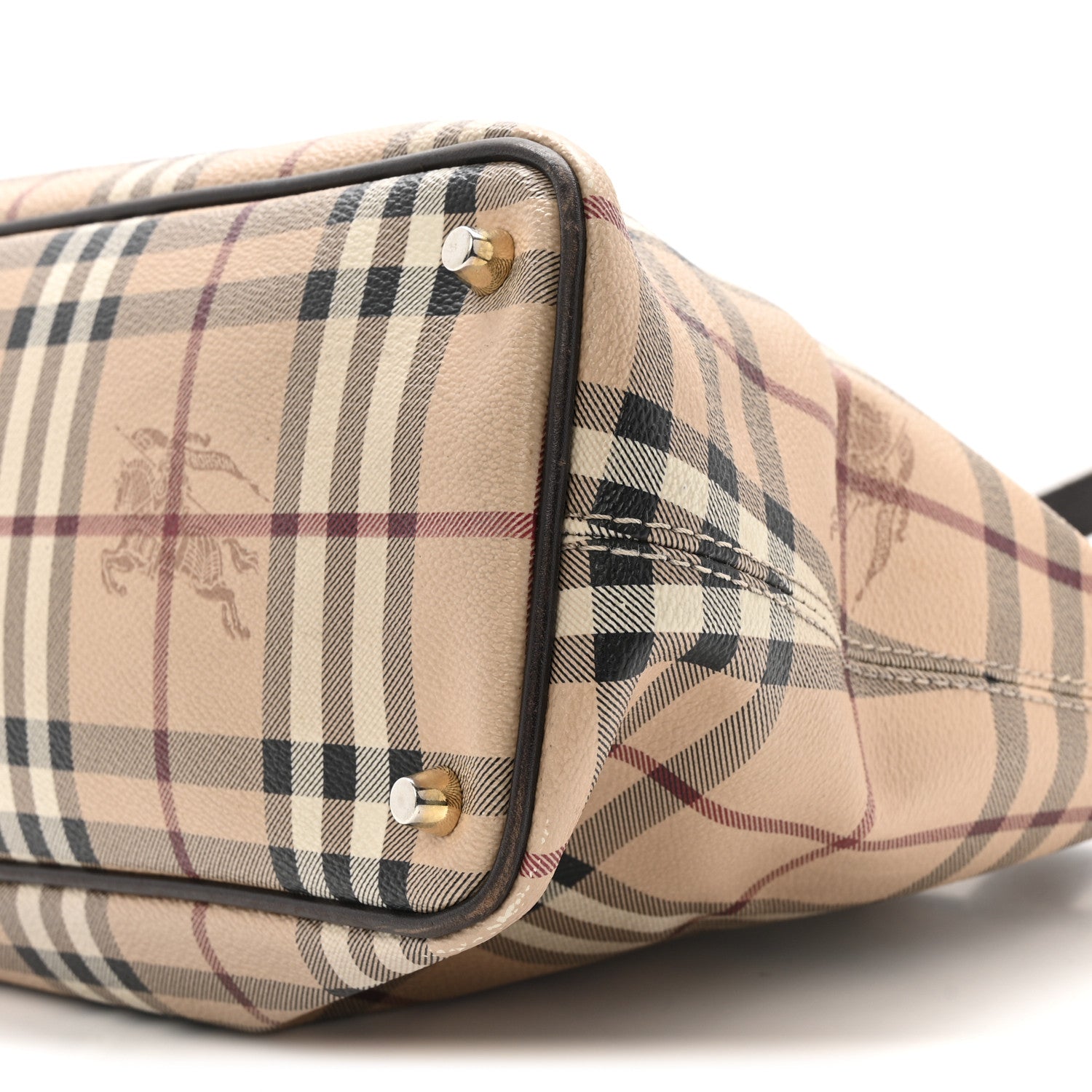 Burberry Haymarket Check Medium Regent Tote Chocolate 11 of 18