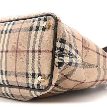 Burberry Haymarket Check Medium Regent Tote Chocolate 11 of 18