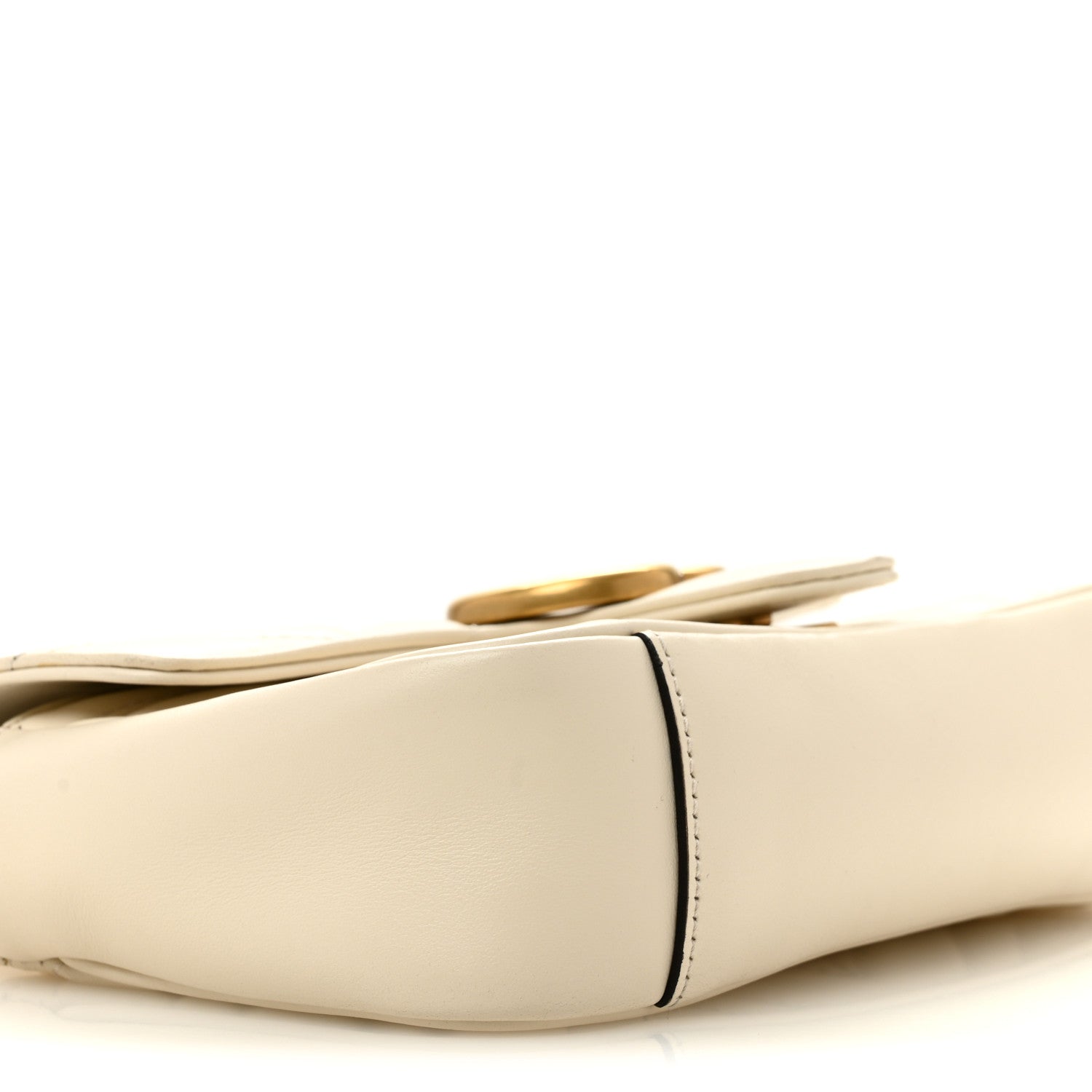 Gucci Calfskin Matelasse Mini GG Marmont Shoulder Bag White 9 of 14