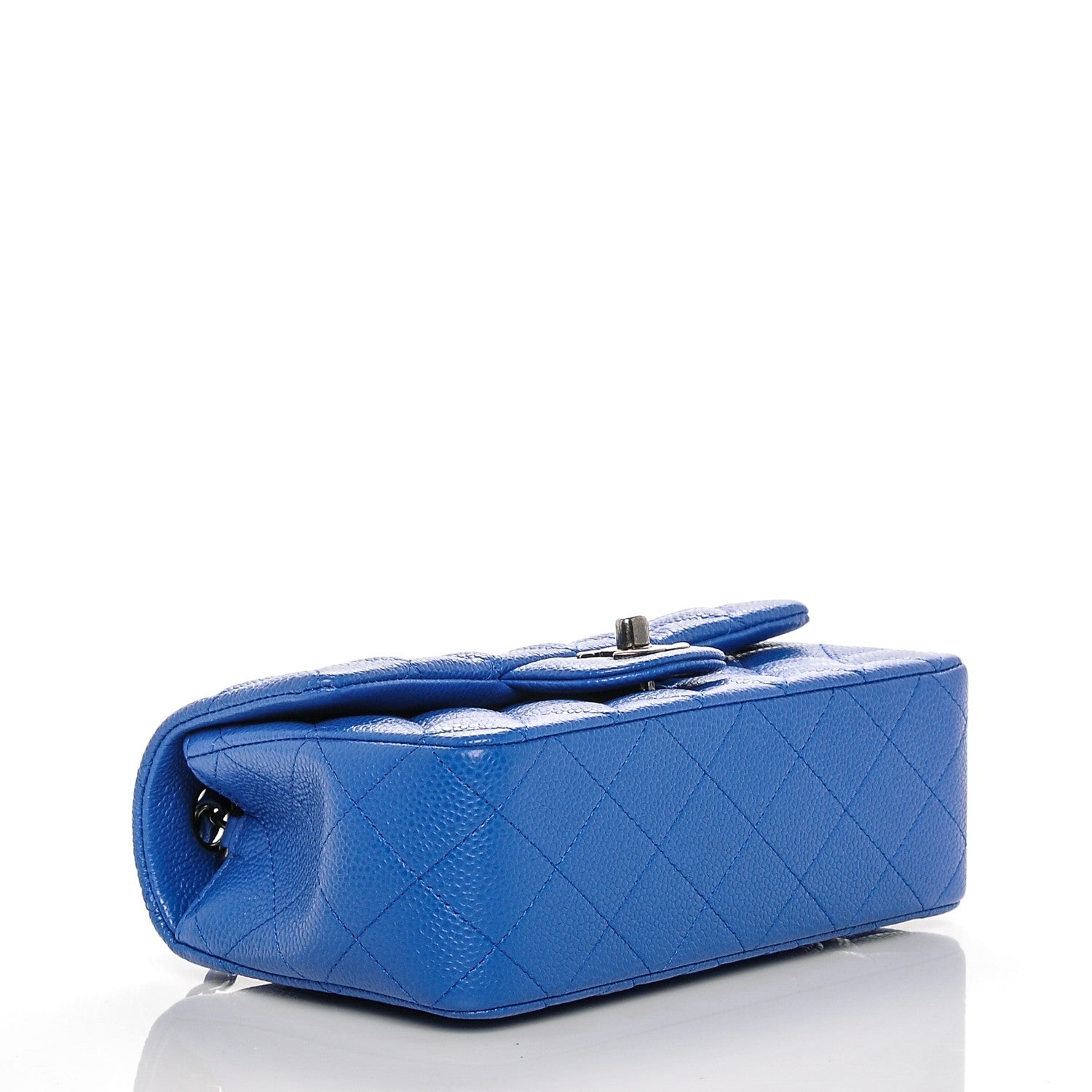 Chanel Caviar Quilted Mini Rectangular Flap Blue 4 of 7