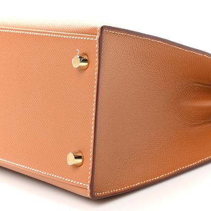 Hermes Epsom Kelly Sellier 28 Gold 10 of 11