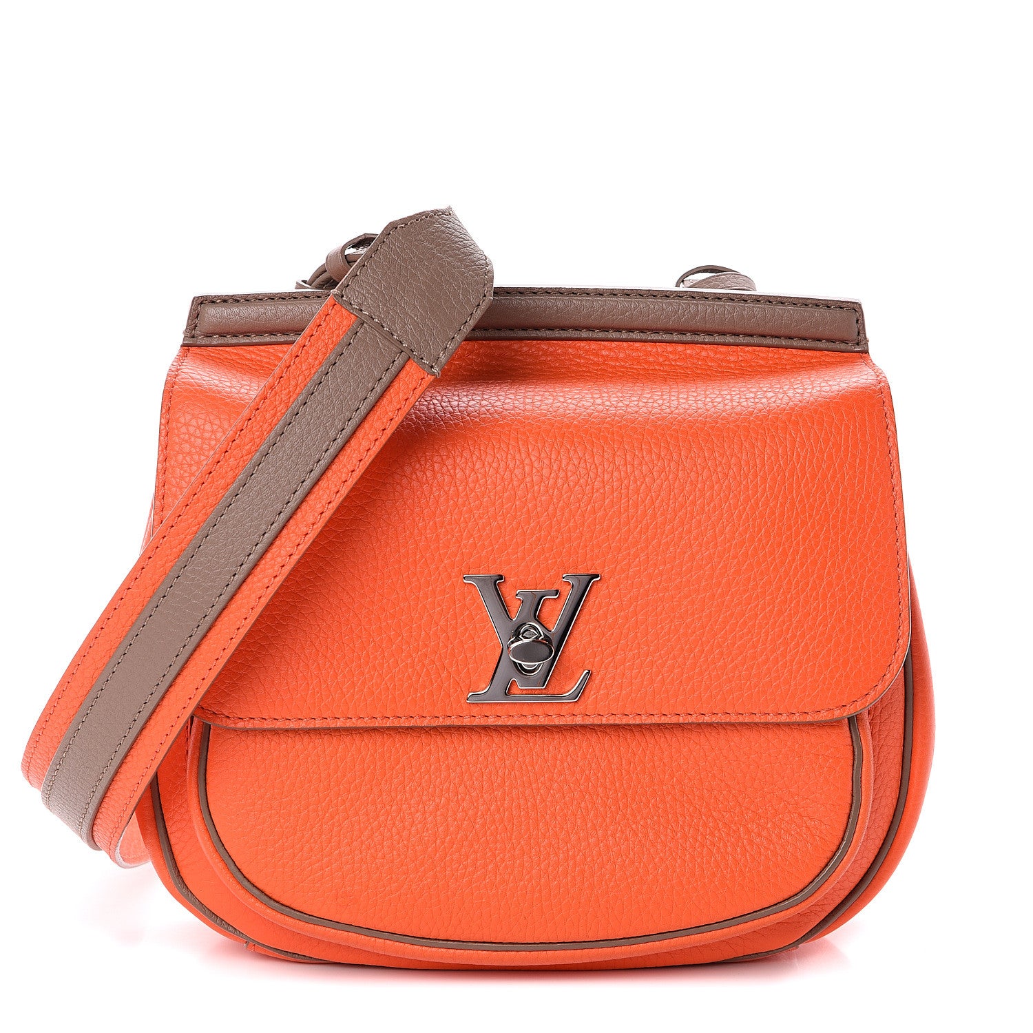 Louis Vuitton Taurillon Marceau Tangerine Taupe 1 of 8