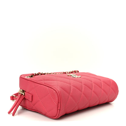 Chanel Caviar Quilted Small In & Out Camera Case Pink 4 of 11