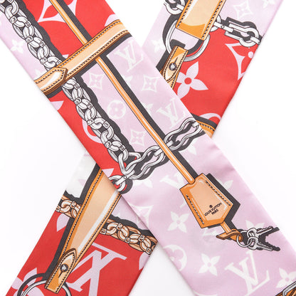 Louis Vuitton Silk Monogram Giant Confidential Bandeau Rouge 3 of 6
