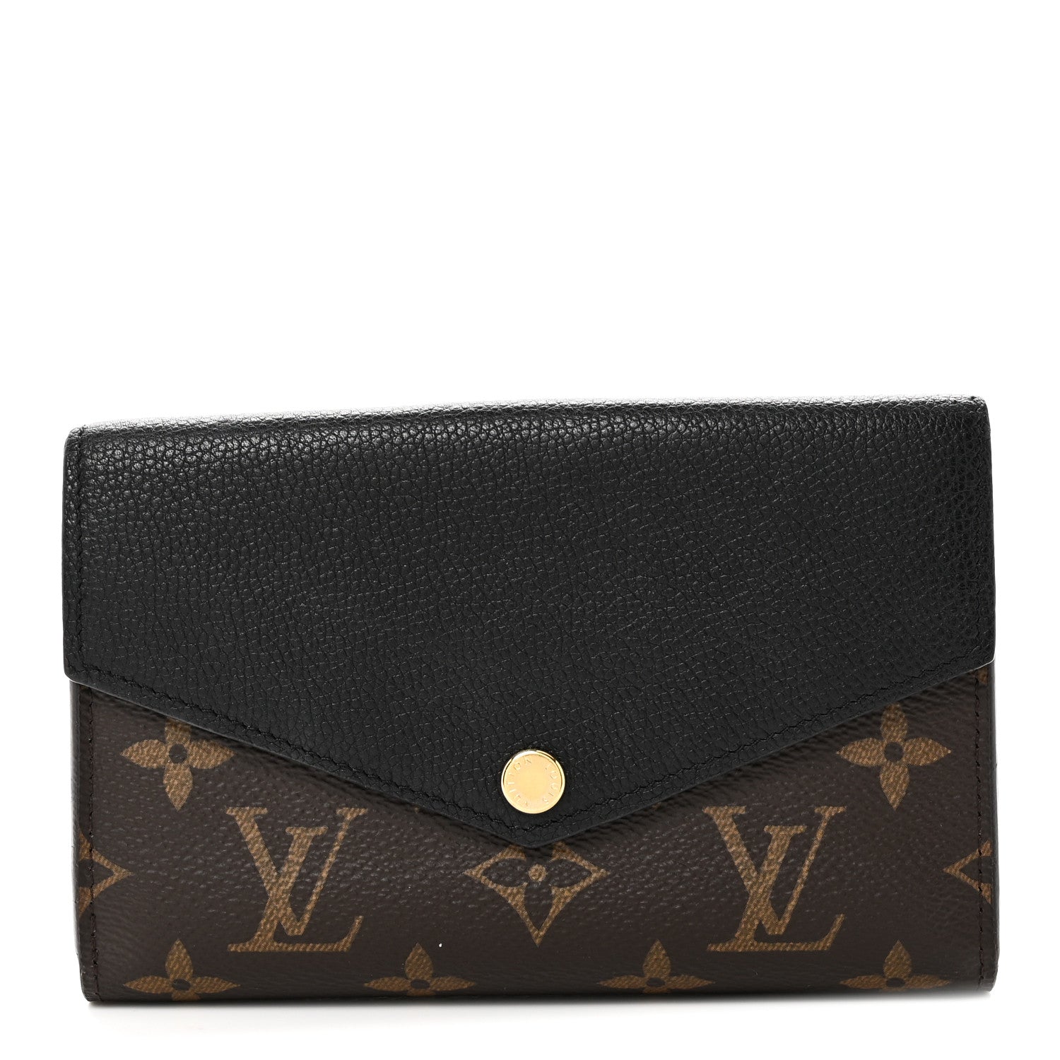Louis Vuitton Monogram Pallas Compact Wallet Black 1 of 8