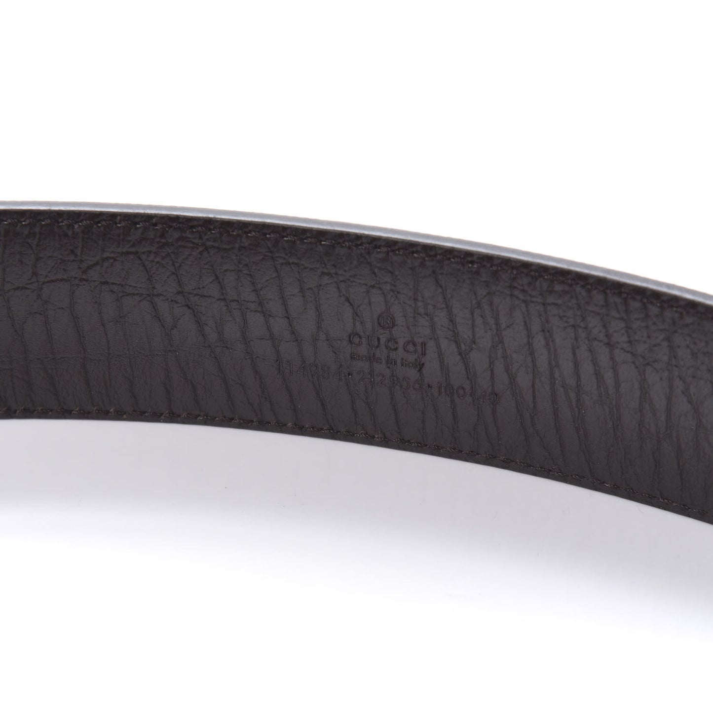 GG Plus Monogram Interlocking G Belt 100 40 Dark Brown