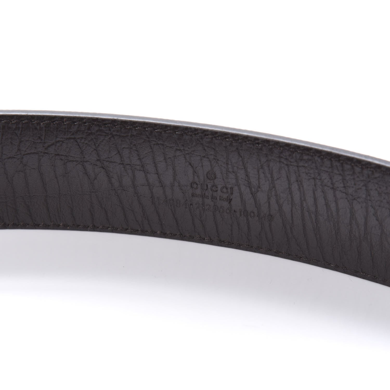 Gucci GG Plus Monogram Interlocking G Belt 100 40 Dark Brown 5 of 5