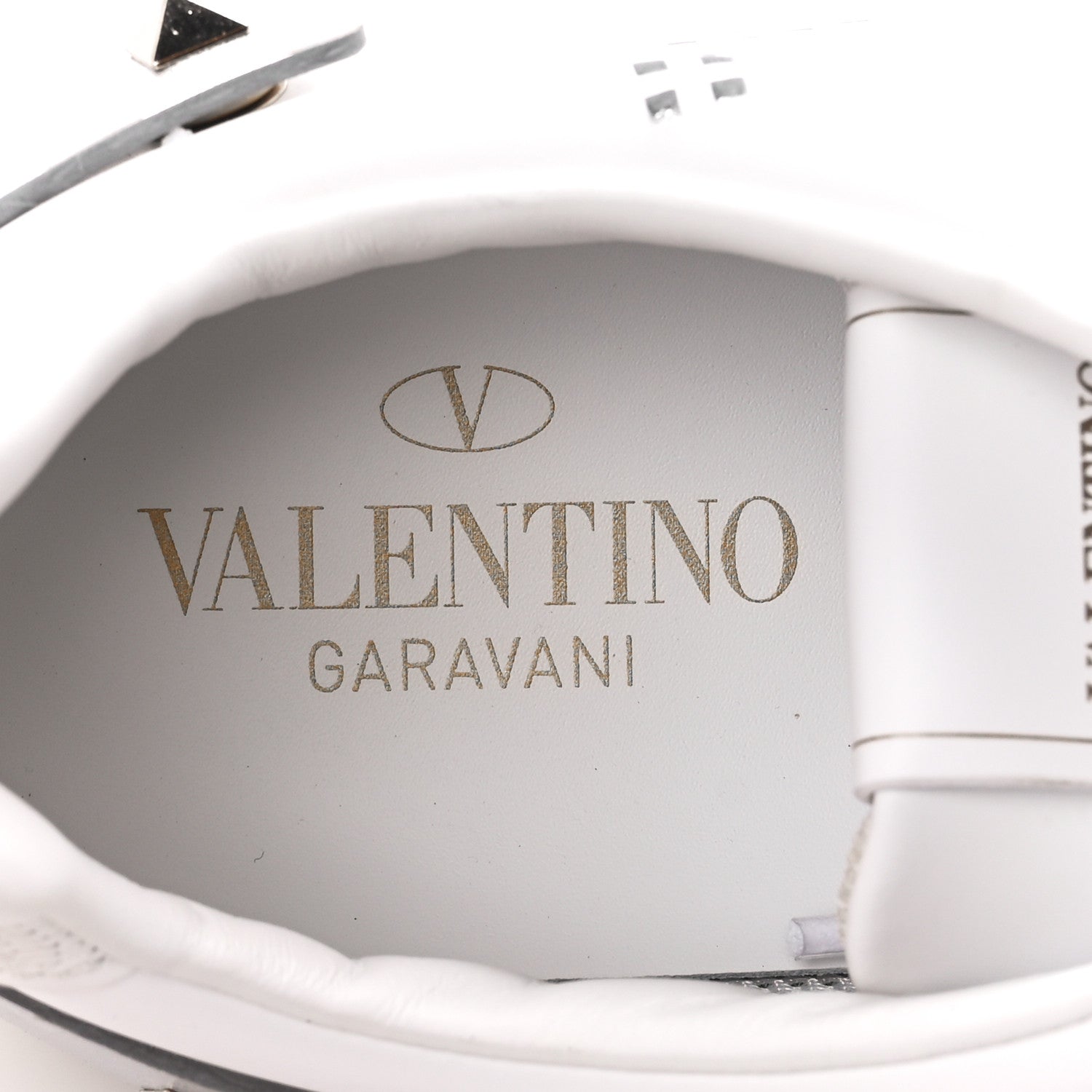 Valentino Garavani Calfskin Womens Backnet Sneakers 38.5 White Silver 8 of 11