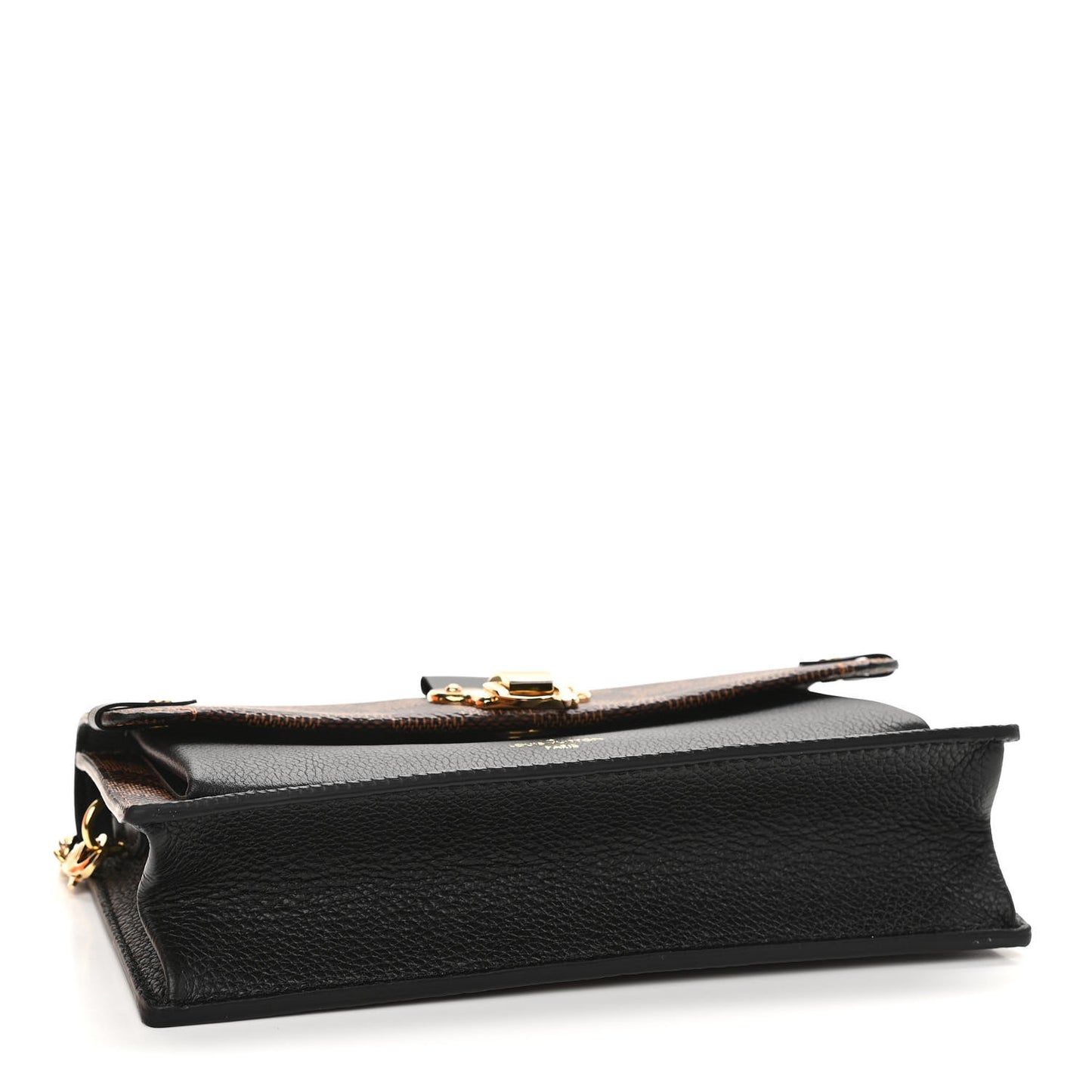 Damier Ebene Vavin Chain Wallet Black