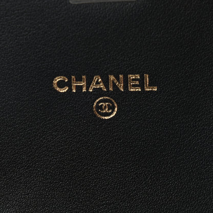 Chanel Calfskin Quilted Mini Coco Mail Clutch with Chain Black 6 of 10