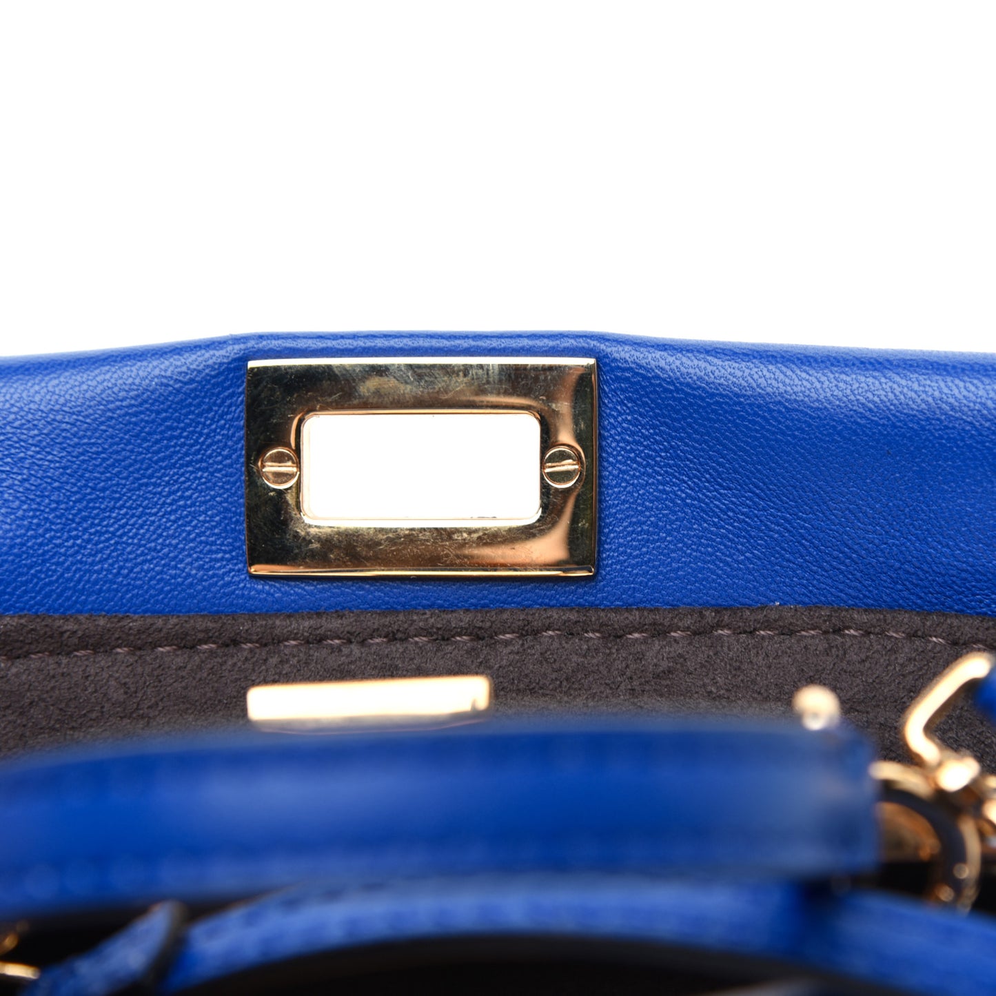 Nappa Micro Peekaboo Iconic Satchel Bluette