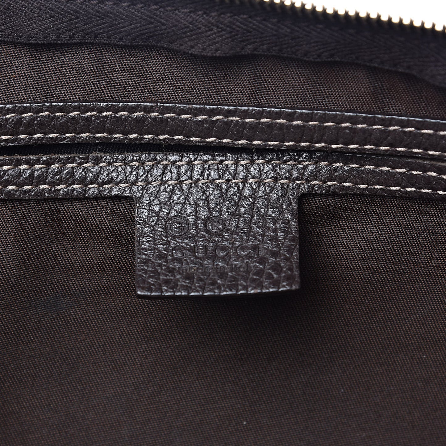 Crystal Monogram Medium Joy Boston Dark Brown