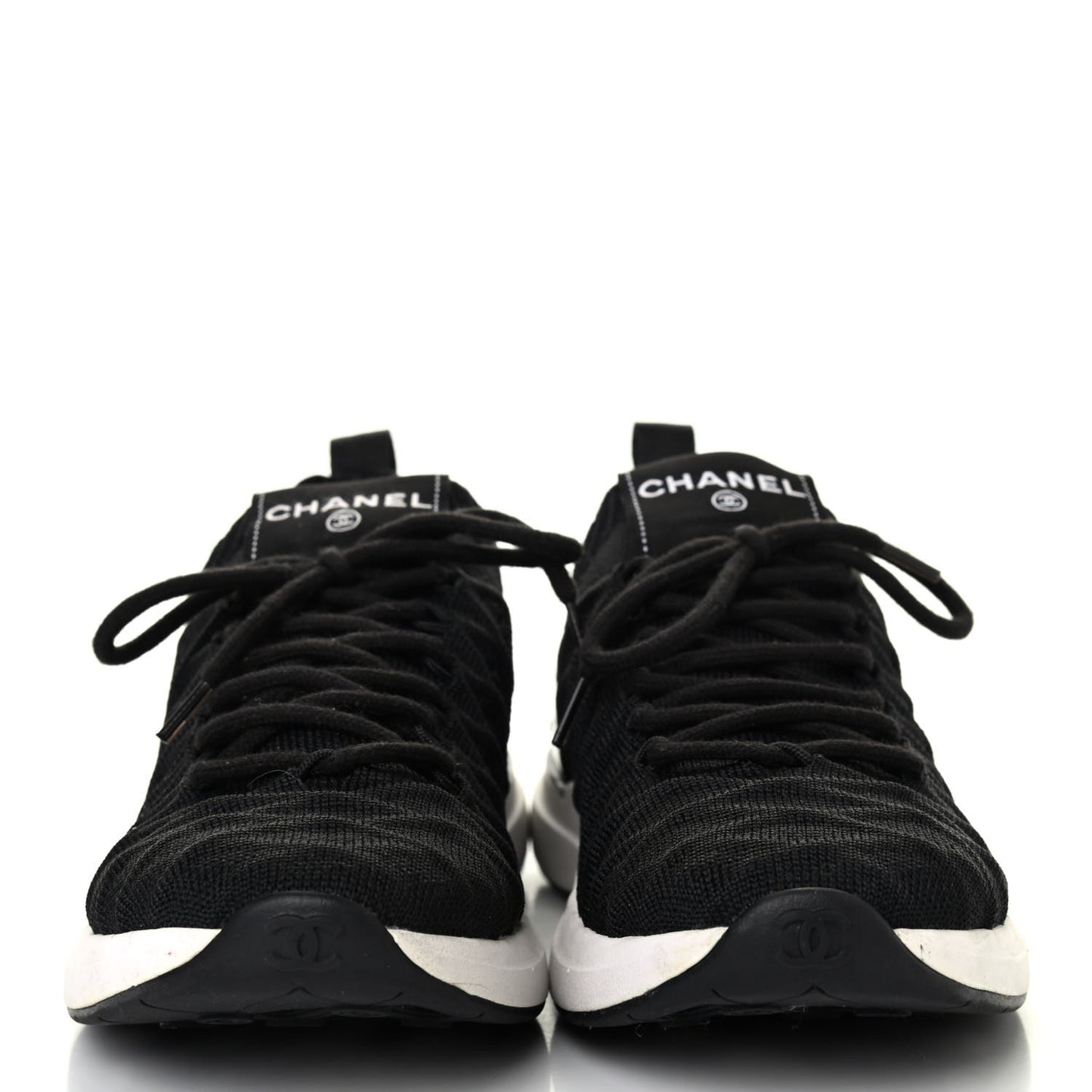 Fabric Logo Sneakers 35.5 Black