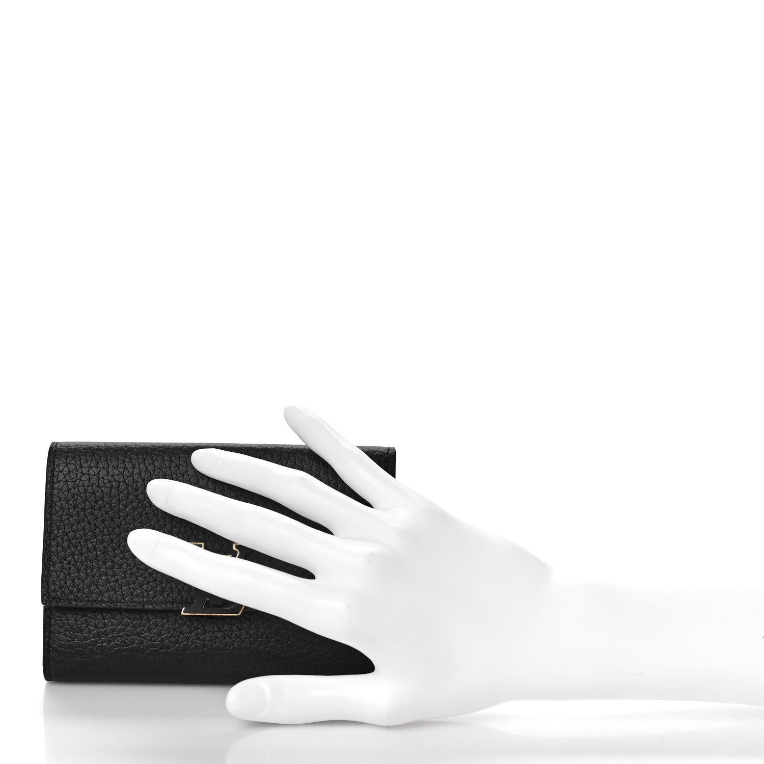 Louis Vuitton Taurillon Capucines Compact Wallet Black 2 of 10