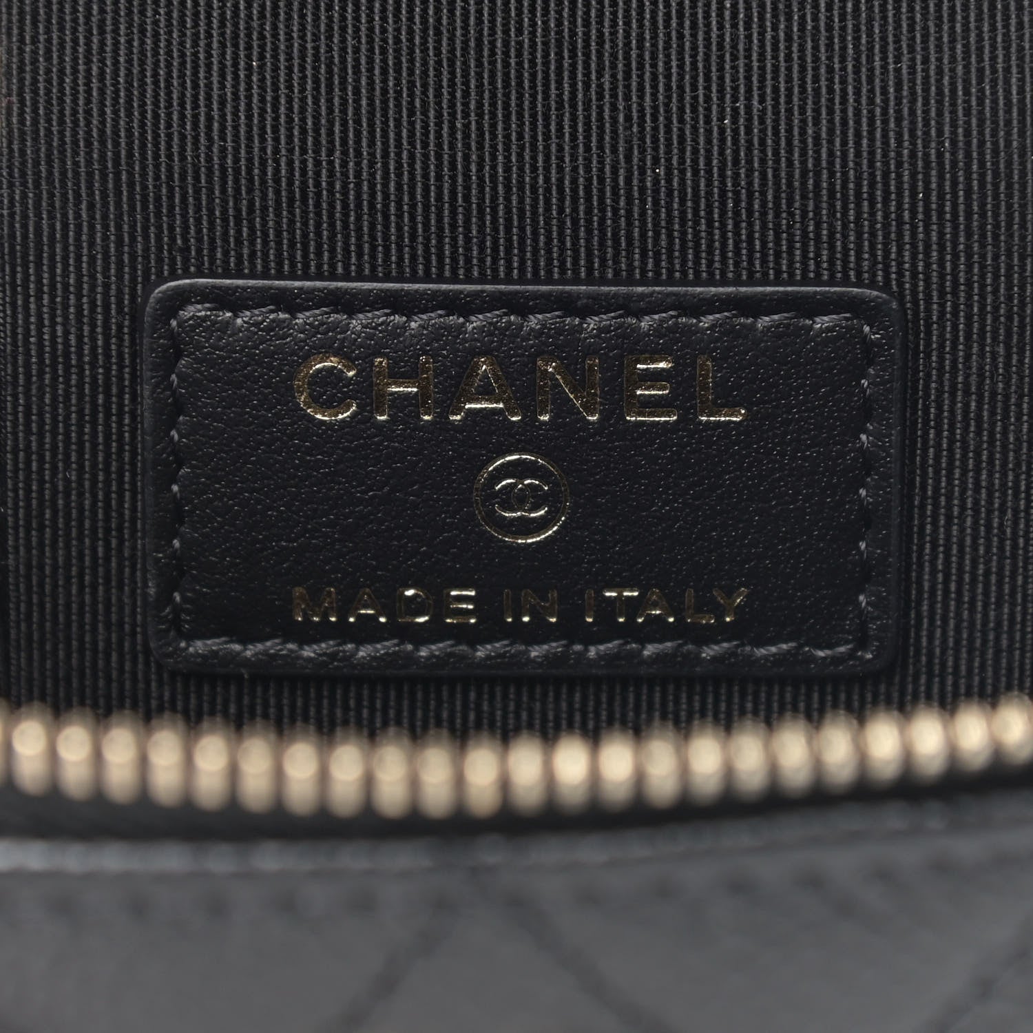 Chanel Caviar Quilted Small Handle With Care Vanity Case With Chain Black 6 of 9