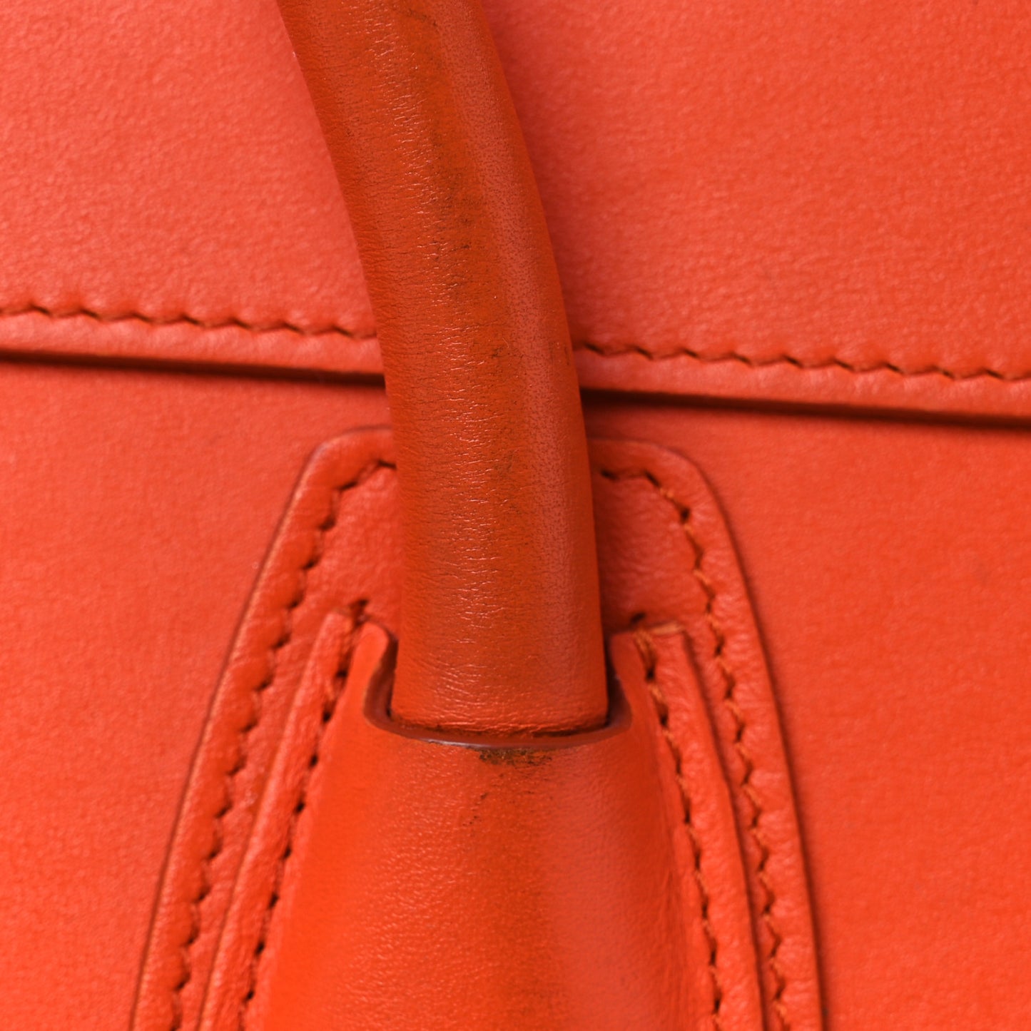 Smooth Calfskin Mini Luggage  Bright Orange