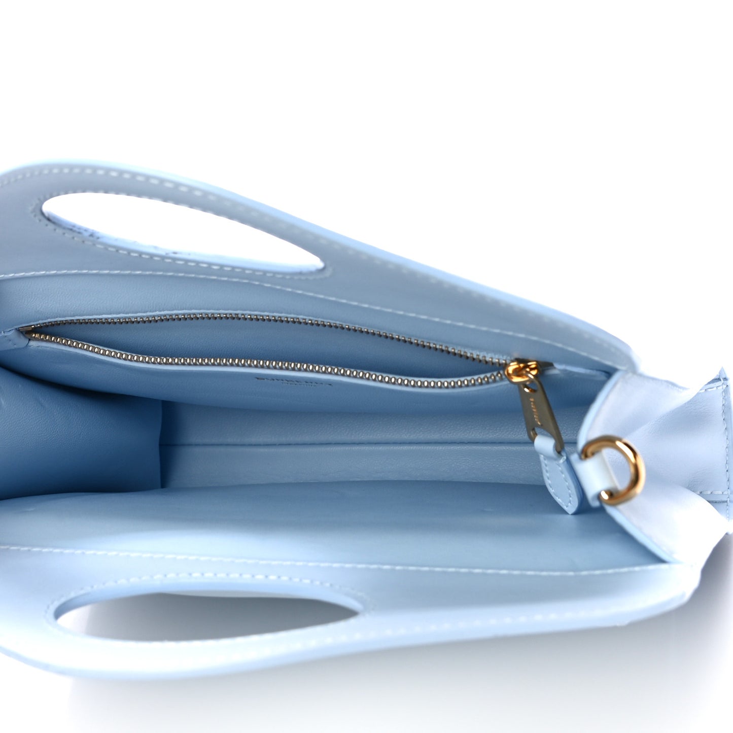 Smooth Calfskin Mini Pocket Bag Pale Blue