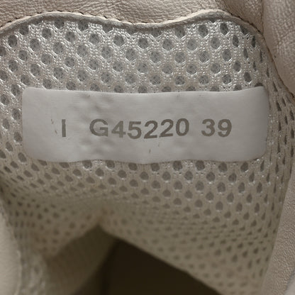 Chanel Calfskin Fabric Mesh Strass Womens CC Sneakers 39 White Silver 6 of 8