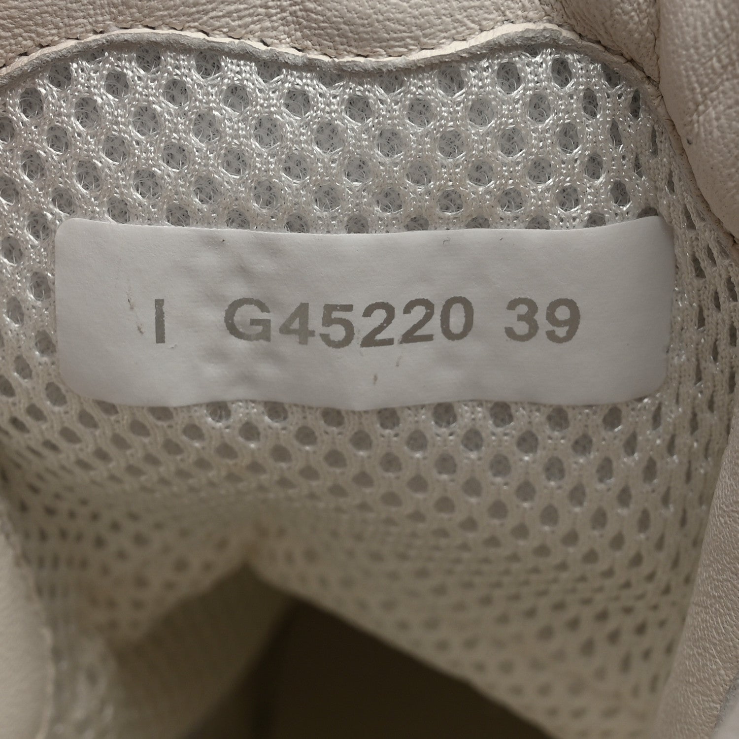 Chanel Calfskin Fabric Mesh Strass Womens CC Sneakers 39 White Silver 6 of 8