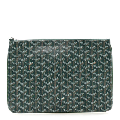 Goyard Goyardine Senat Pochette MM Green 1 of 10