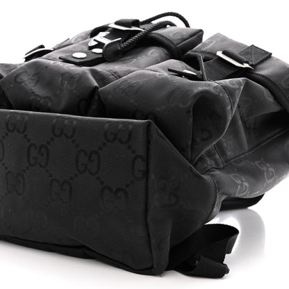 Gucci Econyl Nylon Monogram Off The Grid Utility Pocket Backpack Black 10 of 12