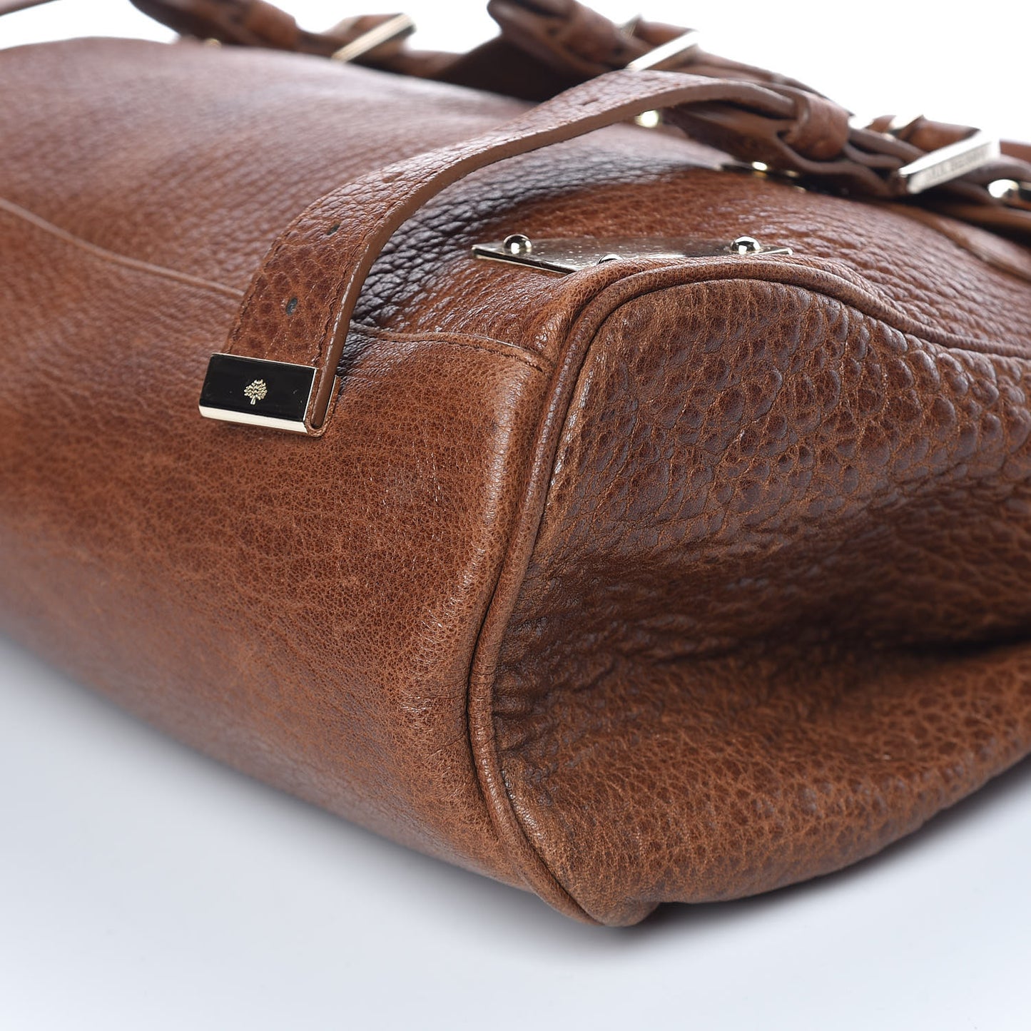 Shiny Grained Lambskin Travel Day Oak