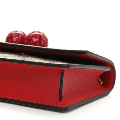 Gucci GG Supreme Monogram Mini Cherry Chain Bag 8 of 9