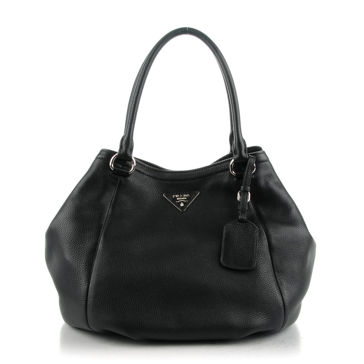 Vitello Daino Shoulder Bag Nero Black