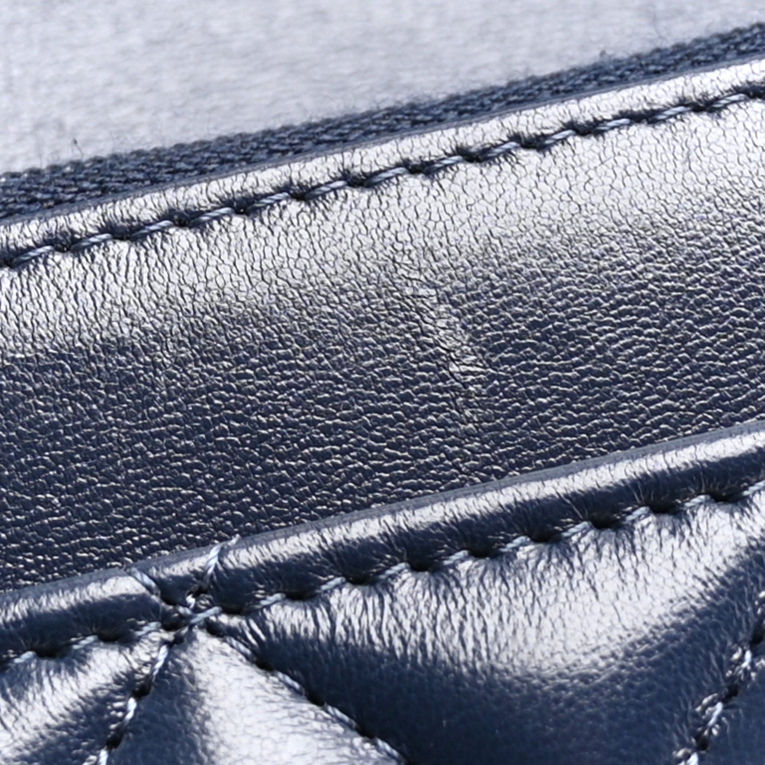 Chanel Lambskin Quilted Pillow Crush Wallet On Chain WOC Dark Blue 12 of 14