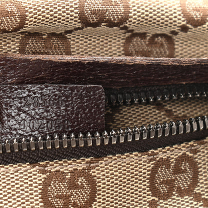 Gucci GG Monogram Double Pocket Belt Bag Dark Brown 9 of 15