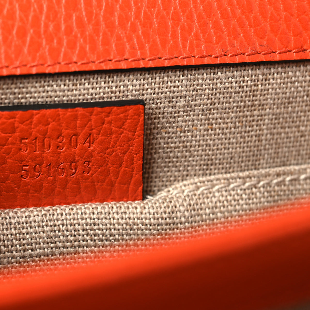 Gucci Dollar Calfskin Small Interlocking G Shoulder Bag Sun Orange 7 of 10