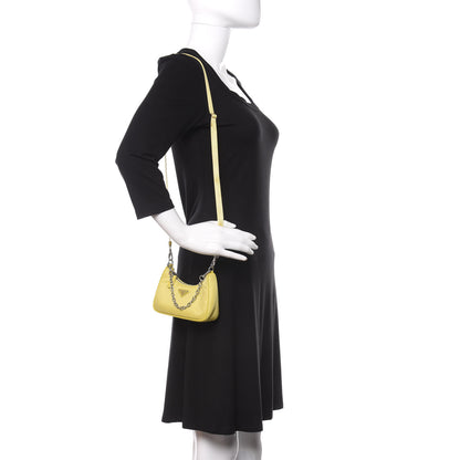 Prada Tessuto Nylon Saffiano Mini Re-Edition 2000 Shoulder Bag Ananas 2 of 10
