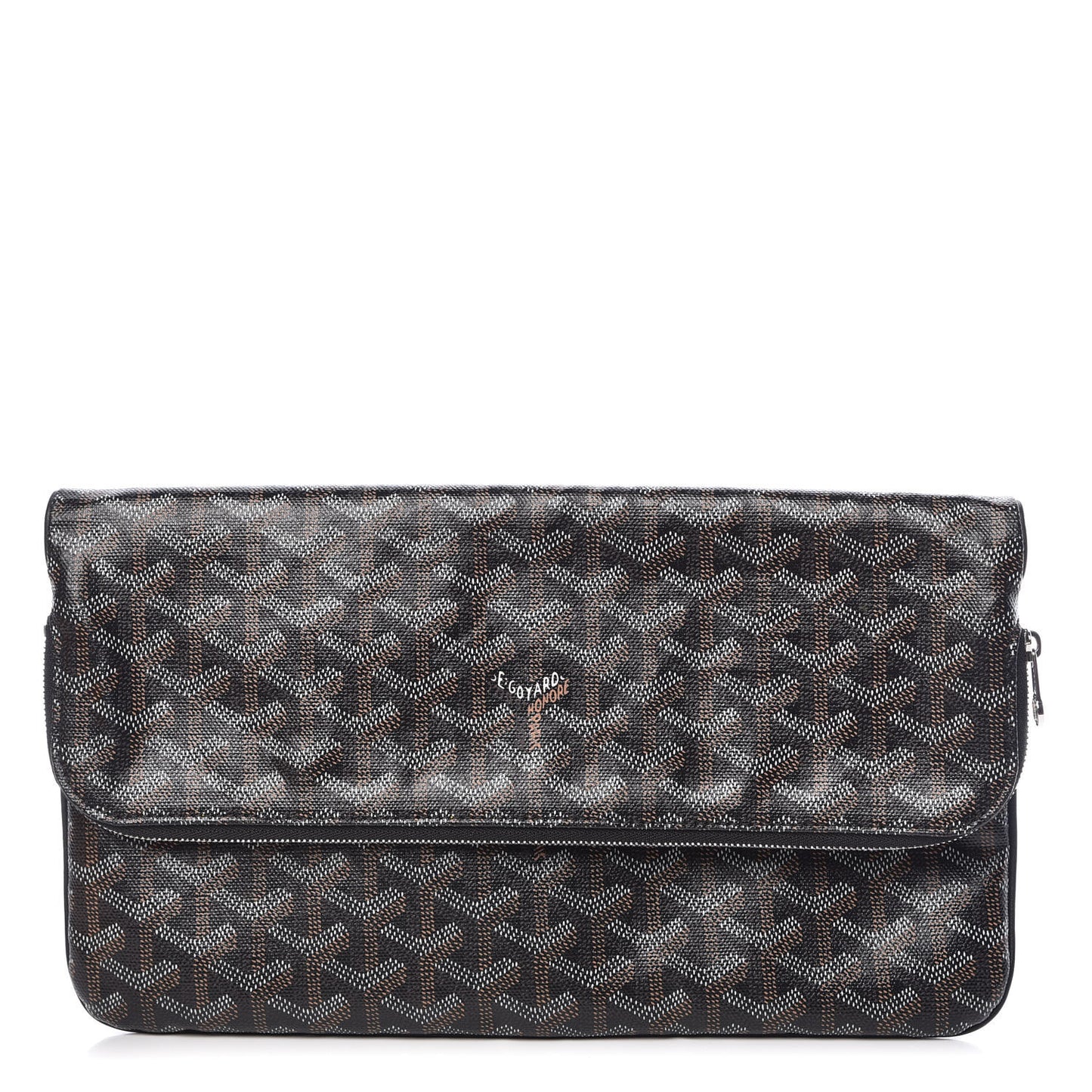 Goyardine Sainte Marie Soft Clutch Black