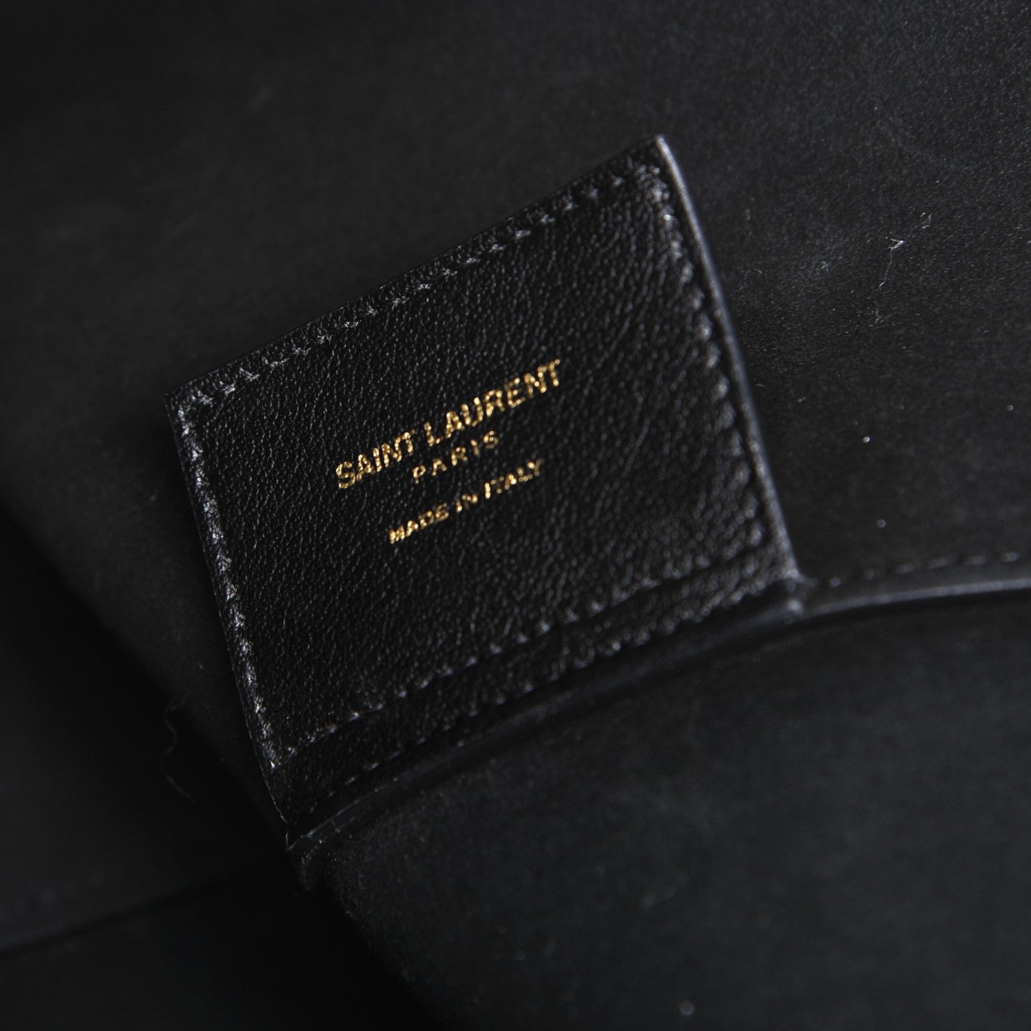 Saint Laurent Calfskin Large Shopping Tote Black 8 of 9