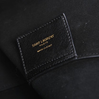 Saint Laurent Calfskin Large Shopping Tote Black 8 of 9