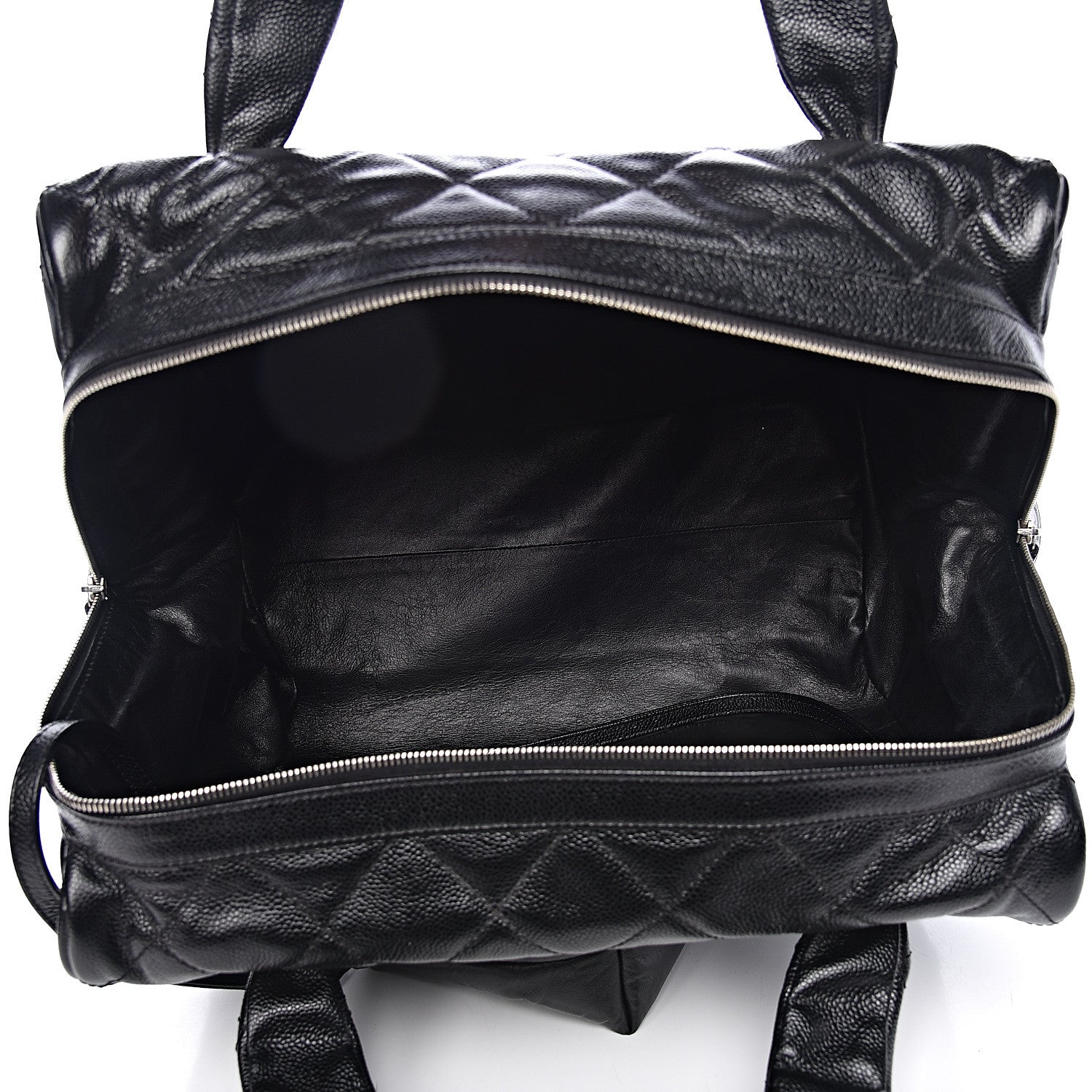 Chanel Caviar Quilted Large CC Timeless Bowler Black 6 of 12
