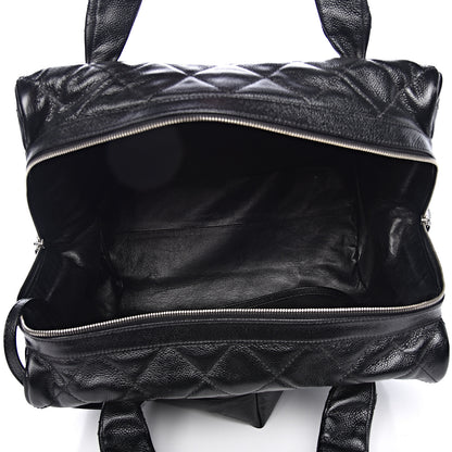 Chanel Caviar Quilted Large CC Timeless Bowler Black 6 of 12