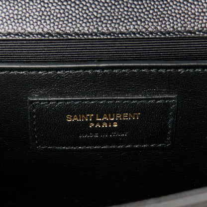 Saint Laurent Grain De Poudre Monogram Cassandre Clutch Black 7 of 11