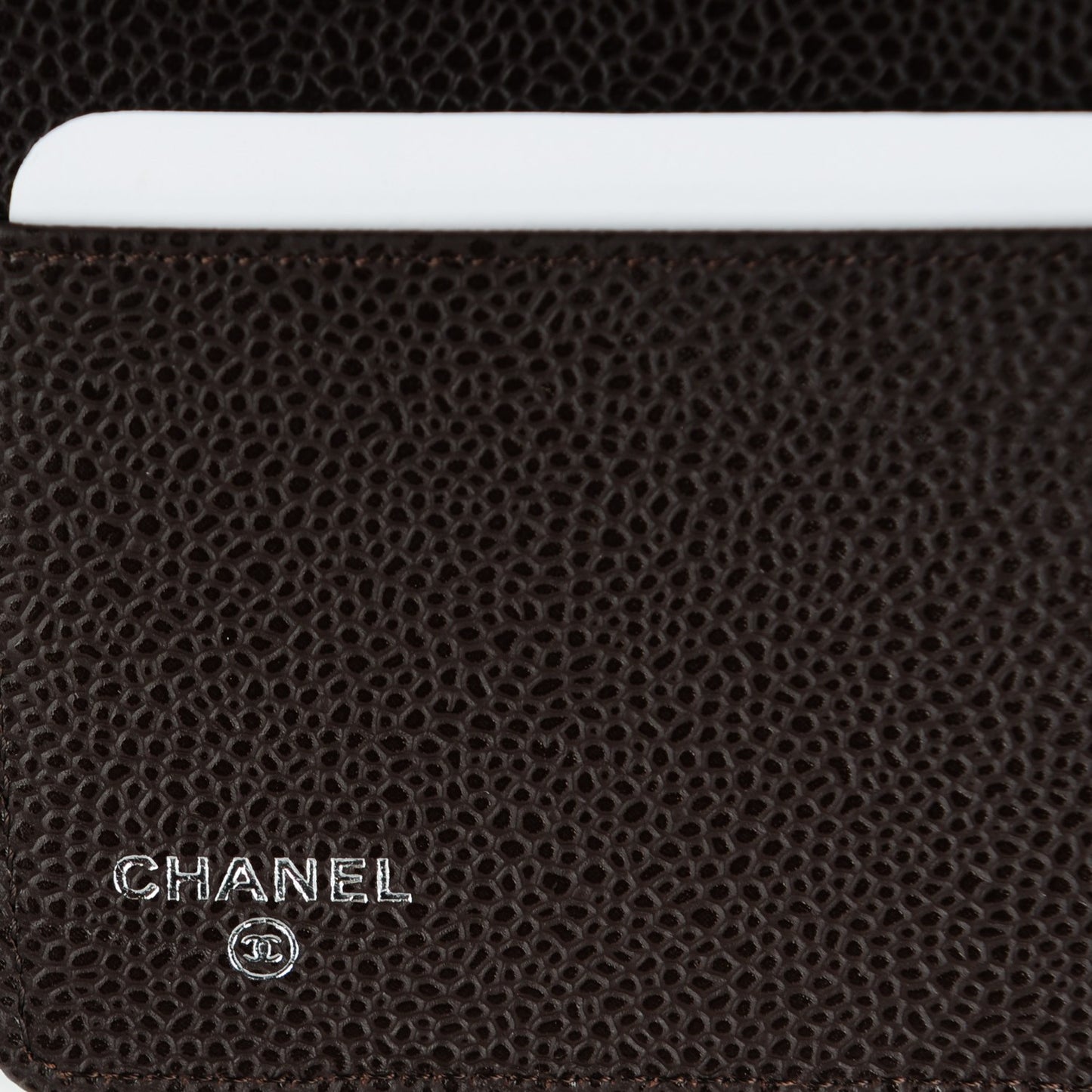 Caviar Quilted Notebook Dark Brown