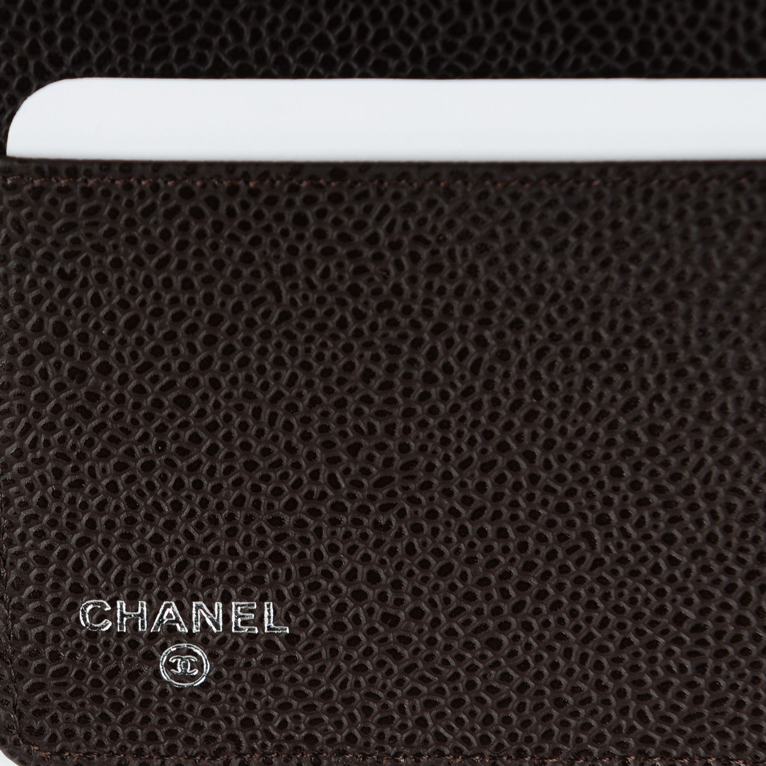 Chanel Caviar Quilted Notebook Dark Brown 7 of 9