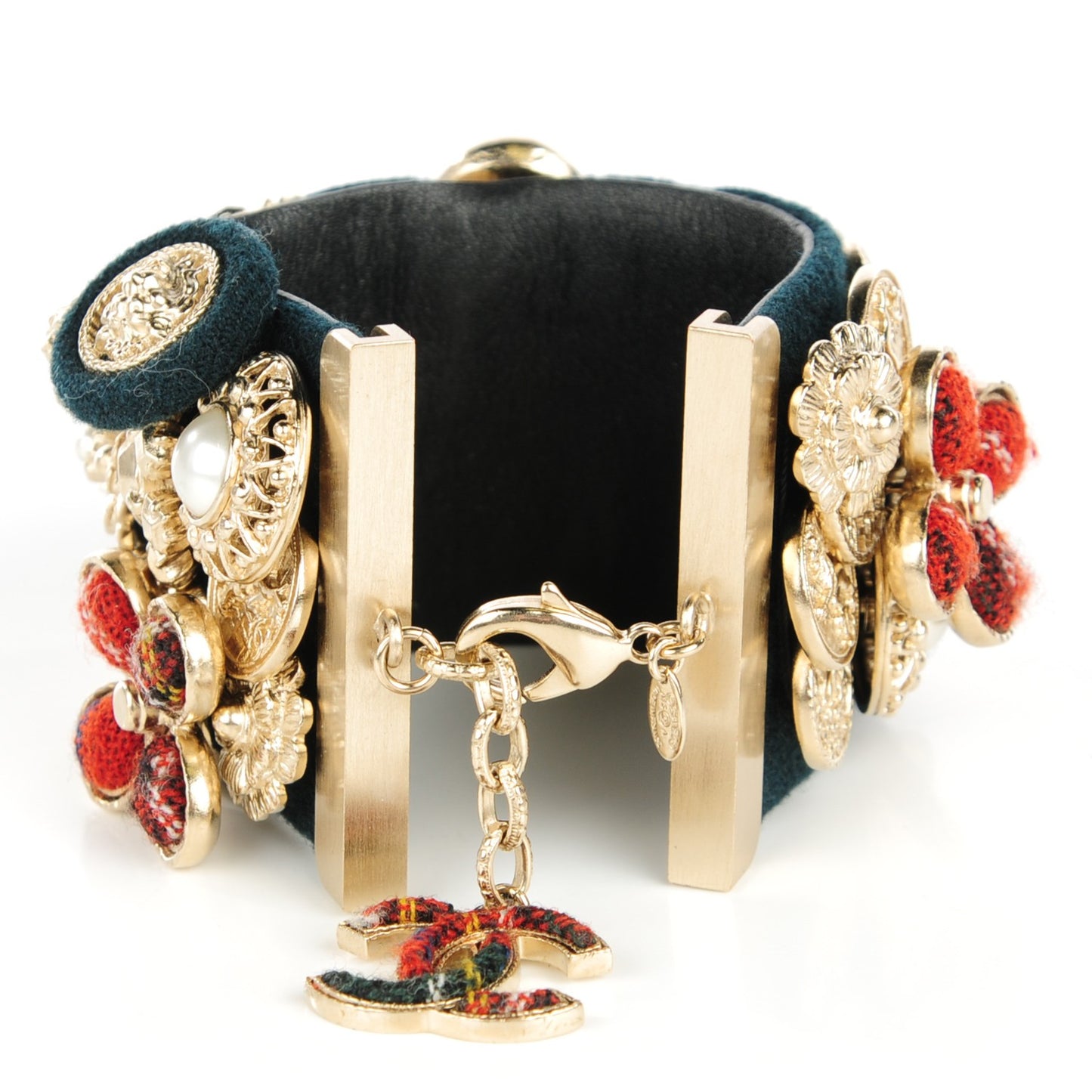 Tartan Tweed Paris Edinburgh Bracelet Gold
