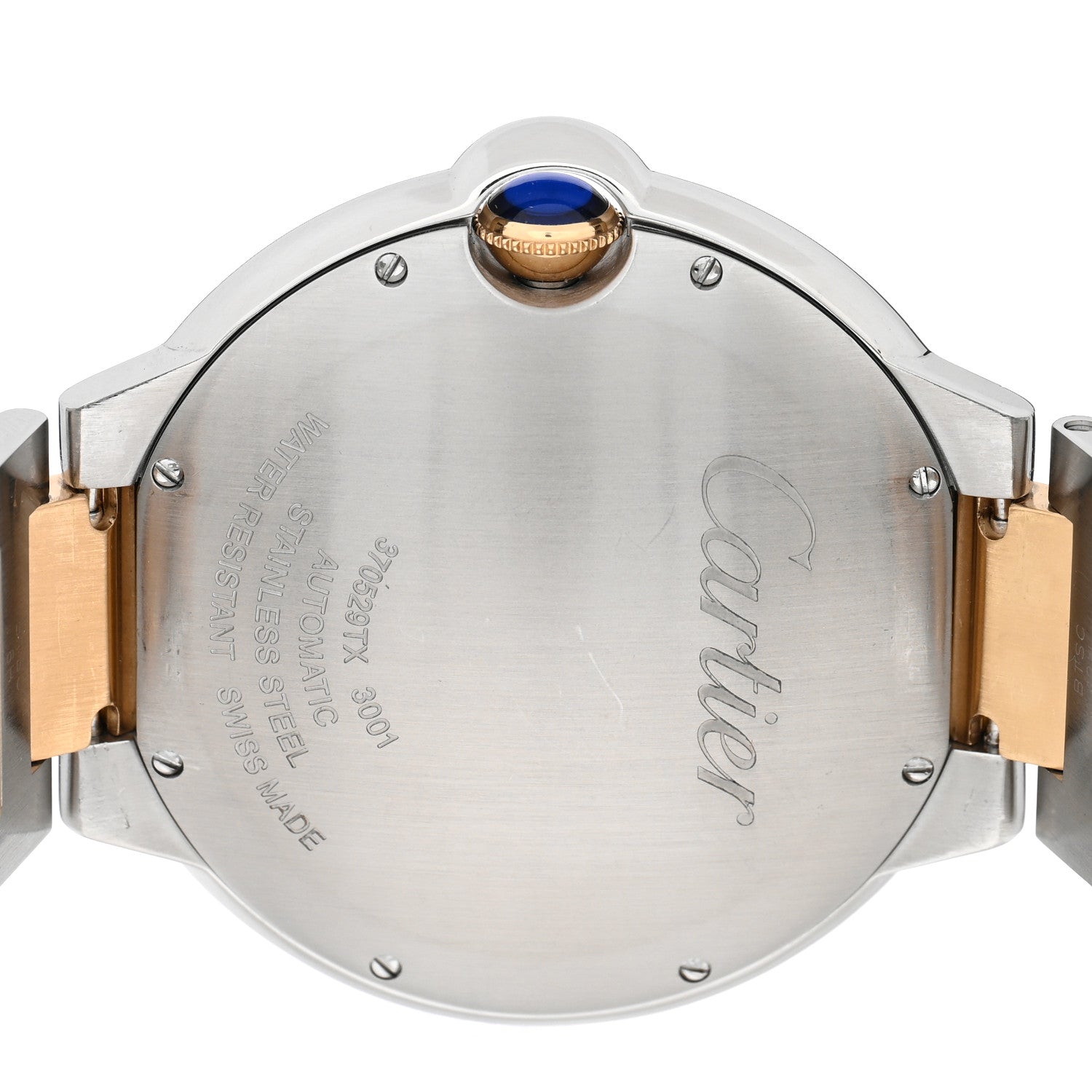 Cartier Stainless Steel 18K Yellow Gold 42mm Ballon Bleu De Cartier Automatic Watch 4 of 5
