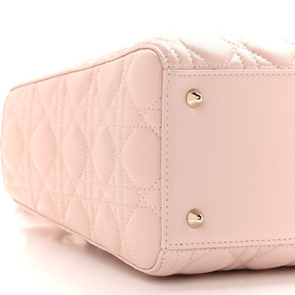 Christian Dior Lambskin Cannage Medium Lady Dior Light Pink 8 of 10